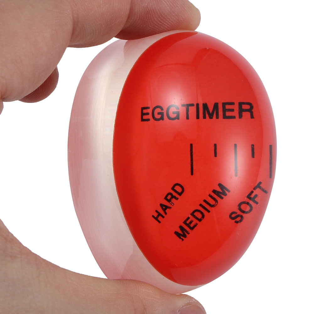 Æg perfekt farveændring timer lækker blød hårdkogt æg madlavning køkken miljøvenlig harpiks æg timer rød timer værktøjer