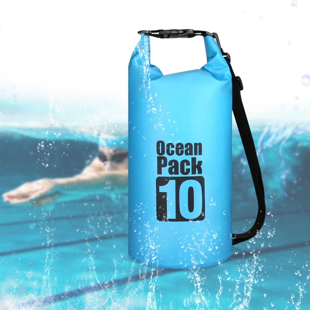 10L/15L/20L/30L Outdoor swimming Waterproof Bag Floating Bag Roll Top Sack for Kayaking Rafting Boating River Trekking Camping