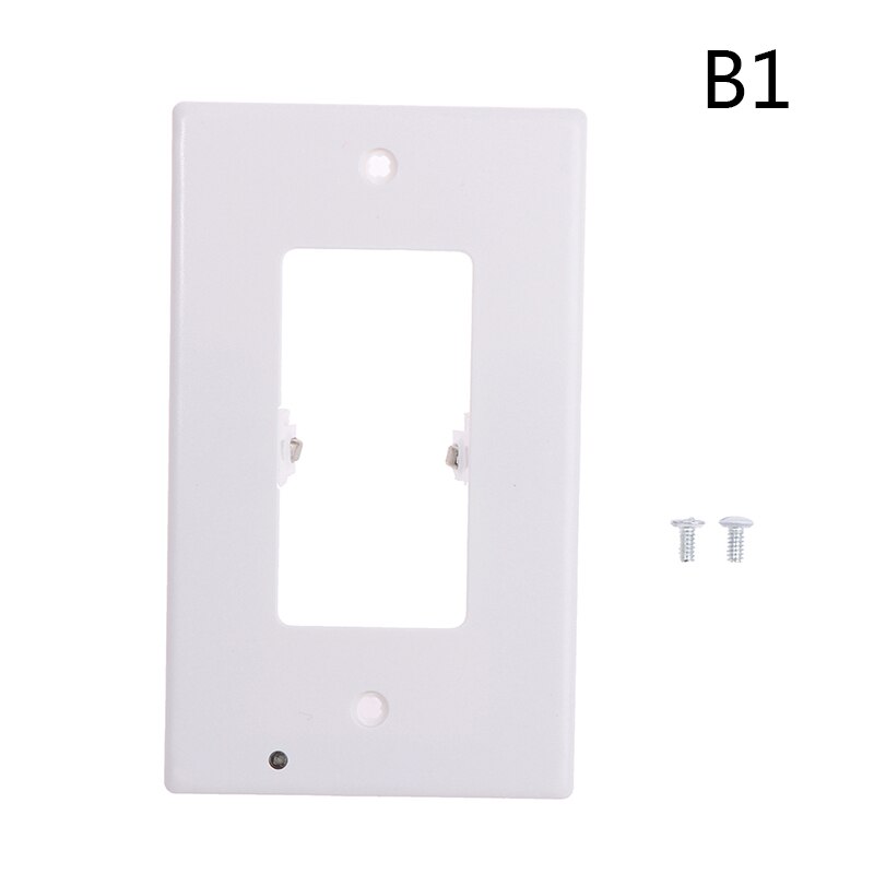 1PC Outlet Wall Plate With LED Night Lights Outlet Cover Duplex Wall Plate: B1