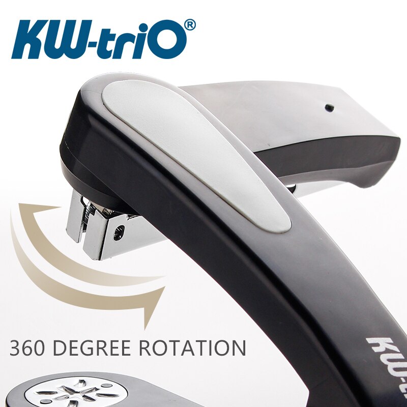 360 Rotation Stapler Use 24/6 Staples Effortless Long Stapler School Paper Stapler Office Bookbinding Supplies 5360R