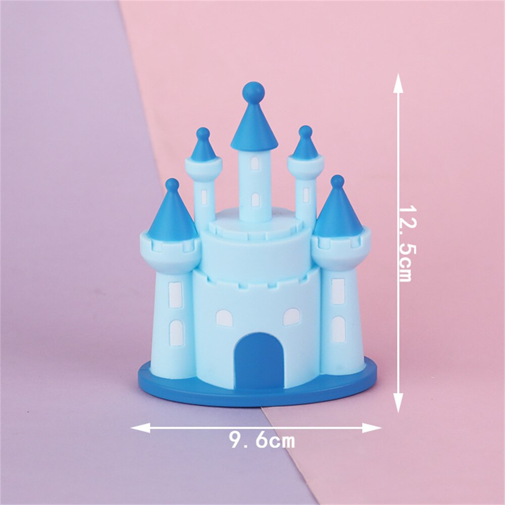 Linna kakku topper cupcake koristelu juhla syntymäpäivä prinsessa prinsessa lapset suosivat kodin kirjoituspöytä auton sisustus hääkakun lippu: Sininen