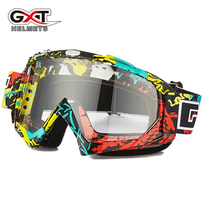 GXT Motocross goggles ATV DH downhill goggles Motorcycle Off Road Protective gear Glasses Dirt Bike Goggles: G2 Clear lens
