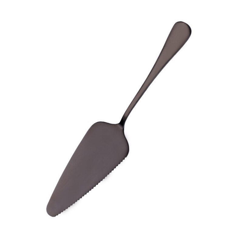 1 pçs acessórios de cozinha aço inoxidável bolo pá faca pizza queijo ferramentas bolo divisor facas ferramentas cozimento gadgets cozinha: Black