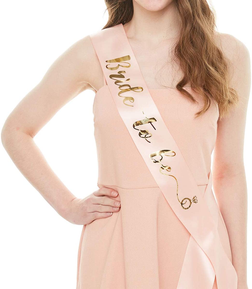 Rose Gold Bride To Be Black Team Bride Sash Bridesmaid Girls Sashes Wedding Bridal Shower Bachelorette Hen Party Decoration