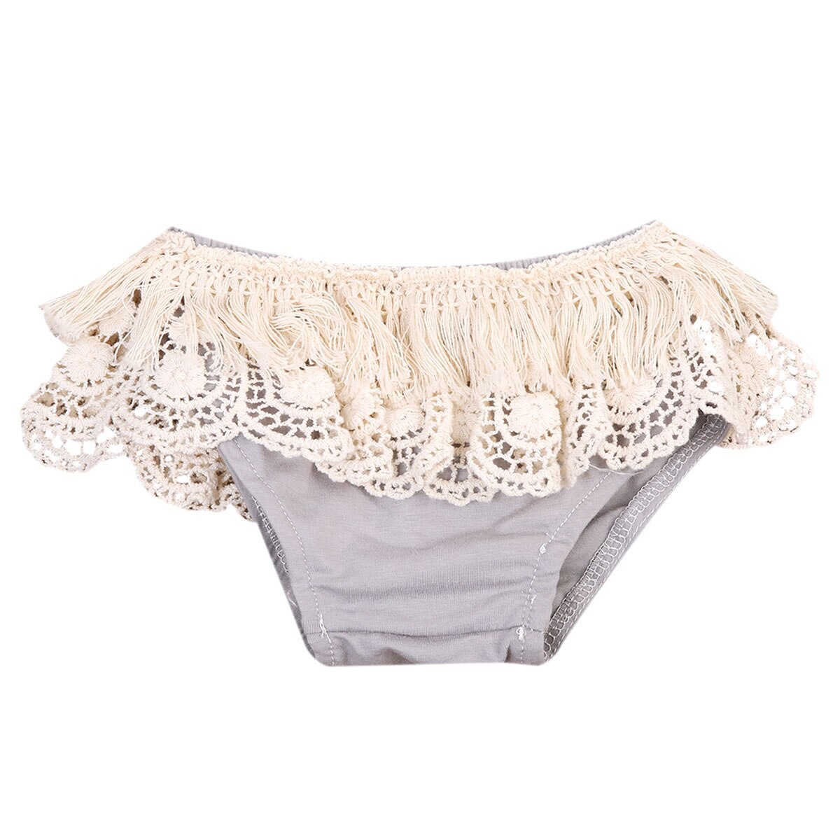 Adodable enfant en bas âge -né froufrous pantalon bébé fille culottes sous-vêtements dentelle à volants PP pantalon Bebe couche-culotte 0-24M
