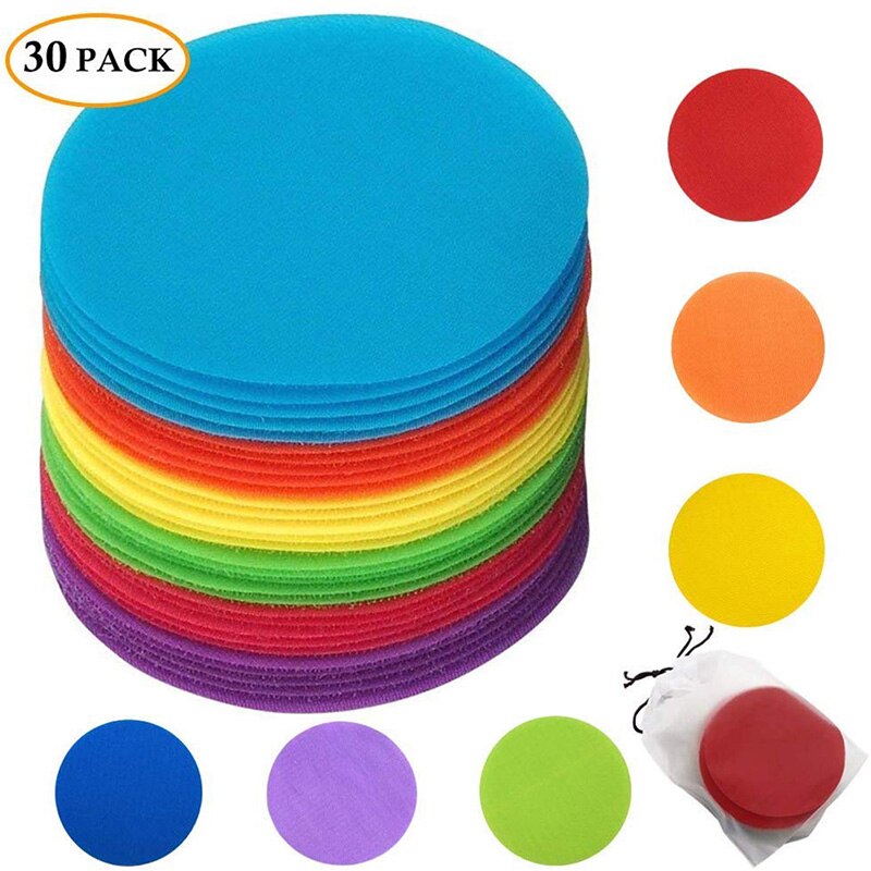 Classroom Mark Its Sitting Carpet Spots to Educate Pack of 30 Rug Circles Marker Dots for Preschool and Elementary Teachers