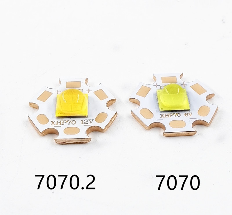 7070 20W 3V6V12V Led wymienić Cree XHP70.2 XHP50.2 dioda emiter fajne ciepłe białe niebieskie dla lampy latarka rower głowy motocykl