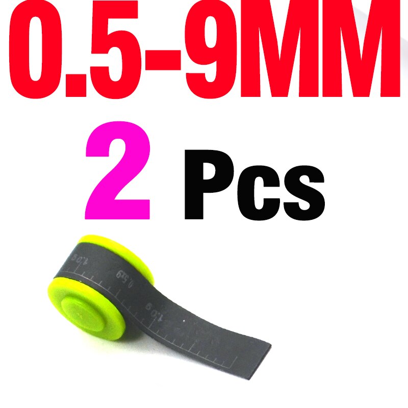 Mnft 2 stuks 0.5mm visweegschalen lood milieuvriendelijke coating nauwkeurig afstellen gewicht lood karpervissersaccessoires: 2 stuks 9mm in zak