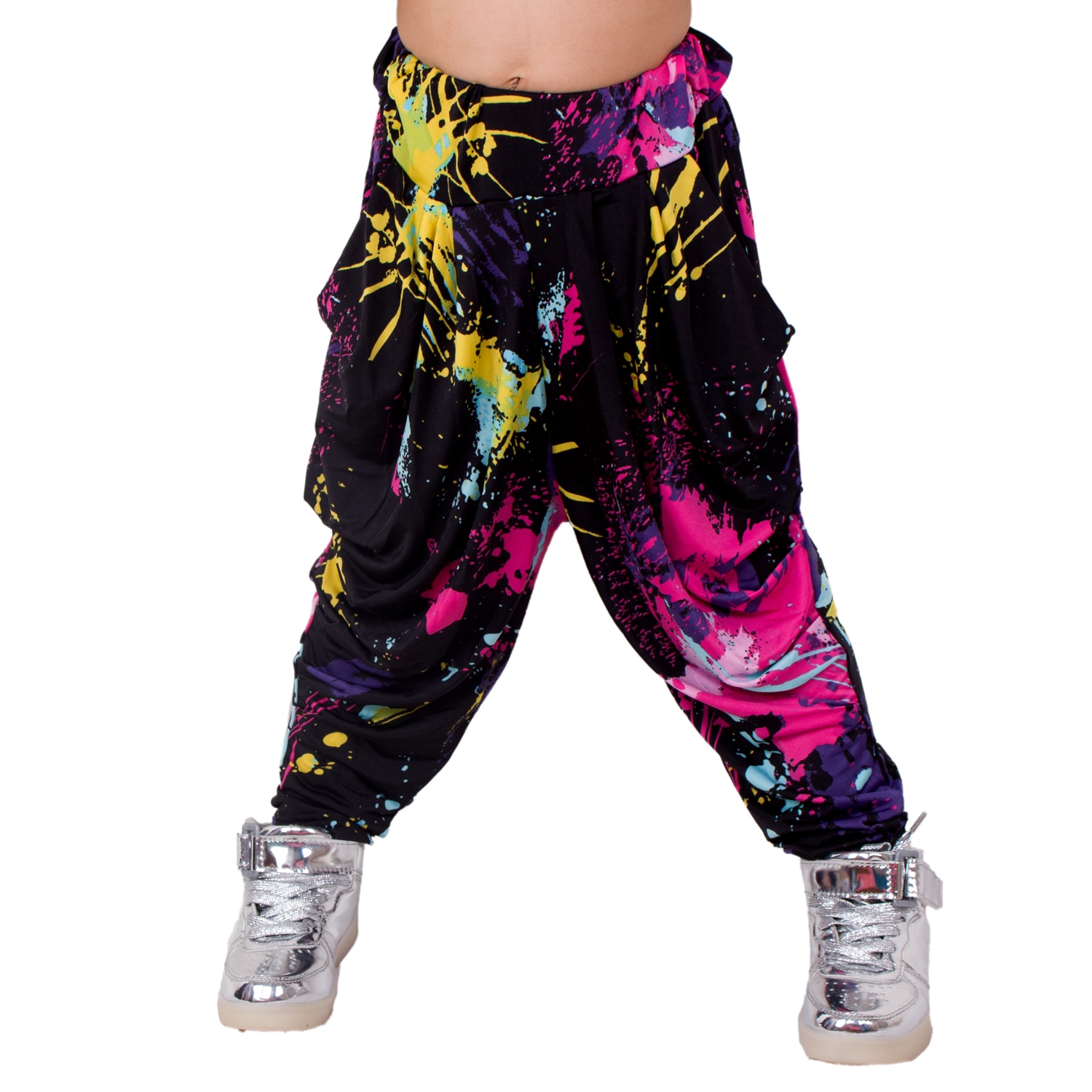 Kids Adult Snoep Kleuren Trainingsbroek Persoonlijkheid Toevallige Doodle Lente Zomer Broek Losse Dans Kostuum Harem Hip Hop Broek