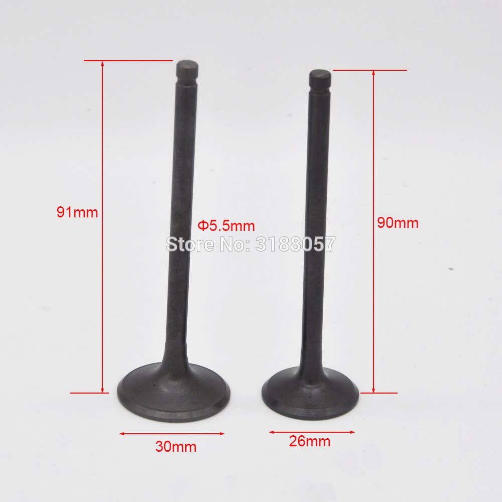 motorcycle GS125 GN125 engine valve include inlet outlet valve stem (intake exhaust) durable for Suzuki 125cc GS GN 125 part