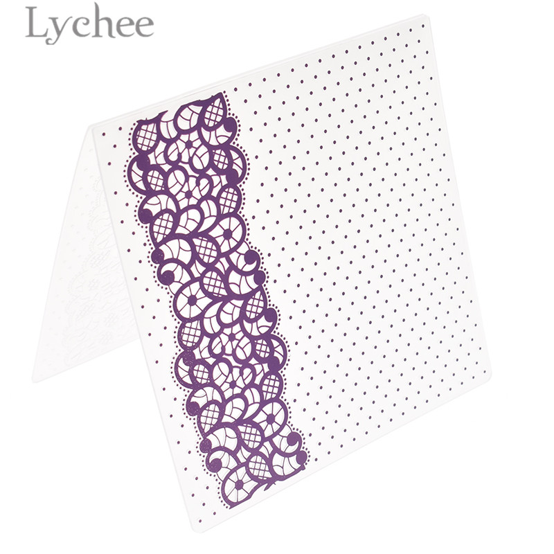 Lychee Leven Bladeren Dot Huis Gebogen Plastic Embossing Map Voor Scrapbooking Diy Album Plastic Sjabloon Stempel Kaart Maken: 10