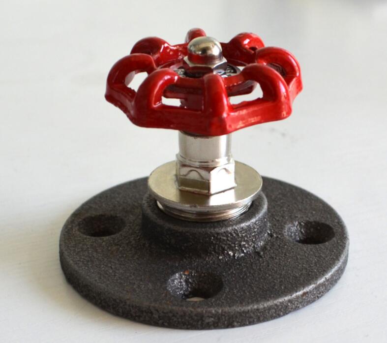 Mayitr 10 piezas 1/2" 3/4 "rosca BSP accesorios de tubería de hierro maleable suelo de montaje en pared Vintage 3 agujeros brida pieza herramientas de Hardware
