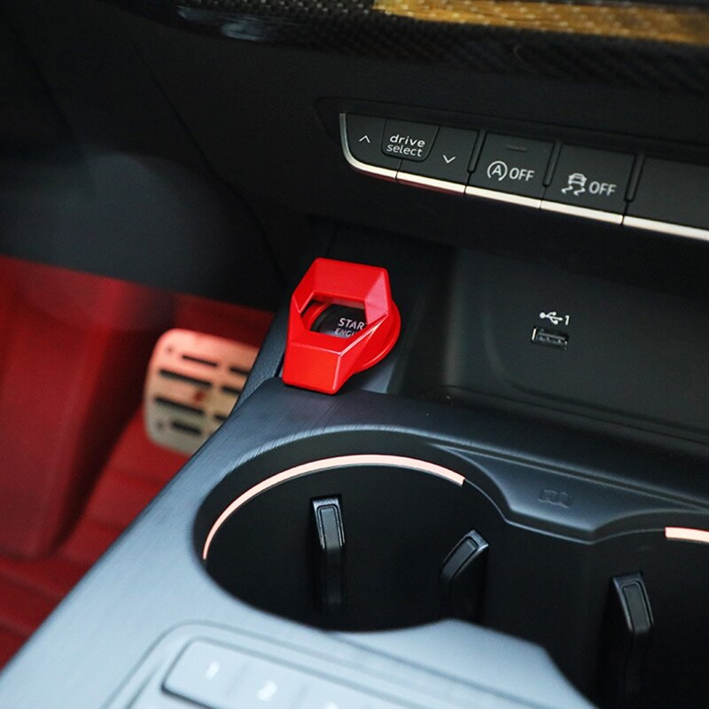 Car Button Sticker Engine Start Key Push Button Protective Cover