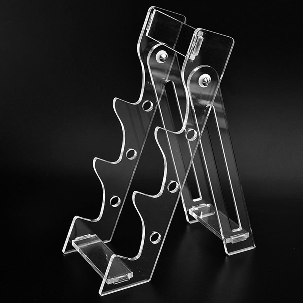 Home Office 3 Slot Acrylic Holder For Pen Transparent Multifunctional Horizontal Anti Slip Store Display Stand Kitchen