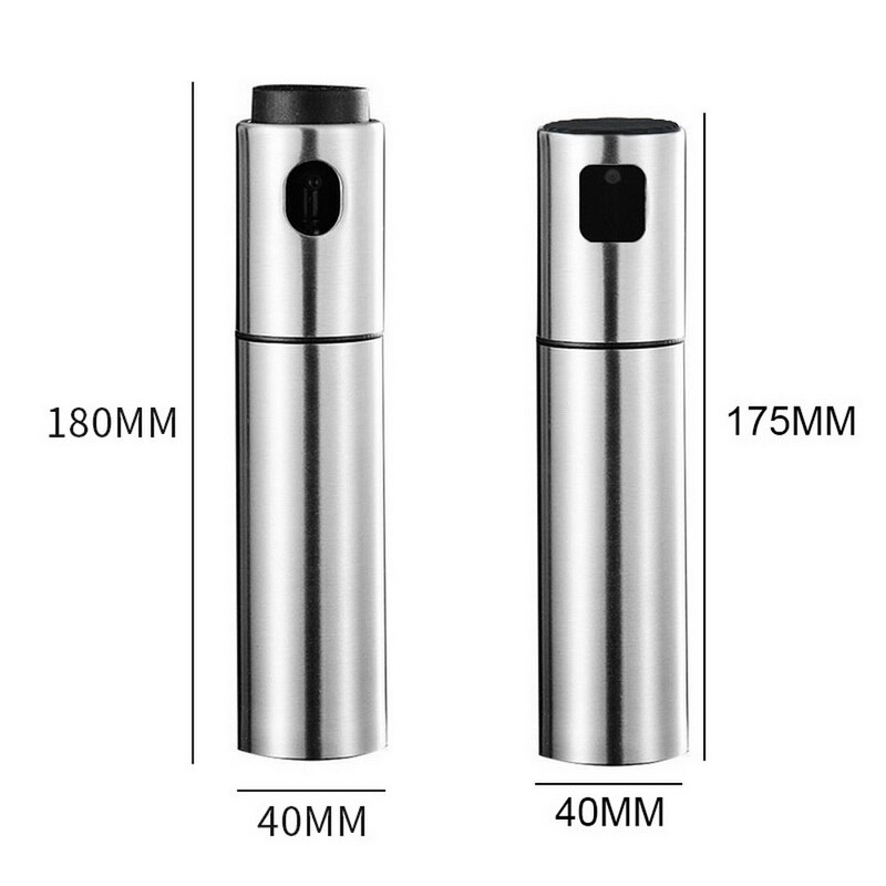Olive Oil Vinegar Sprayer Oil Spray Bottle Pump Stainless Steel Oil Dispenser Seasoning Kettle BBQ Kitchen Tool For Cooking BBQ