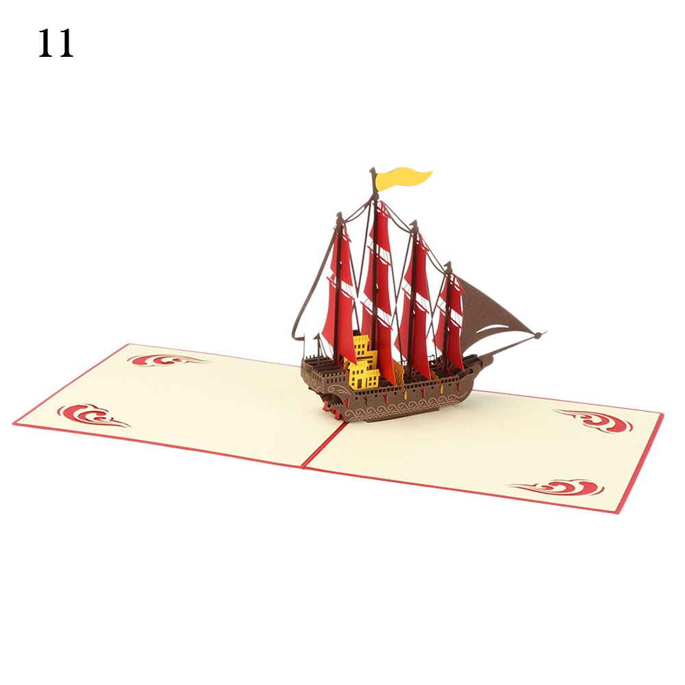 3D Pop-Up Cards Birthday Card for Girl Kids Wife Husband Birthday Cake Greeting Card Postcards Card with Envelope Stickers: 11