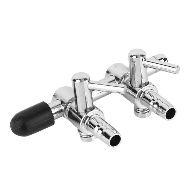 Rvs aquarium luchtverdeler regelklep instelbare aquarium luchtstroomverdeler voor zuurstofluchtpomp aquarium accessoires