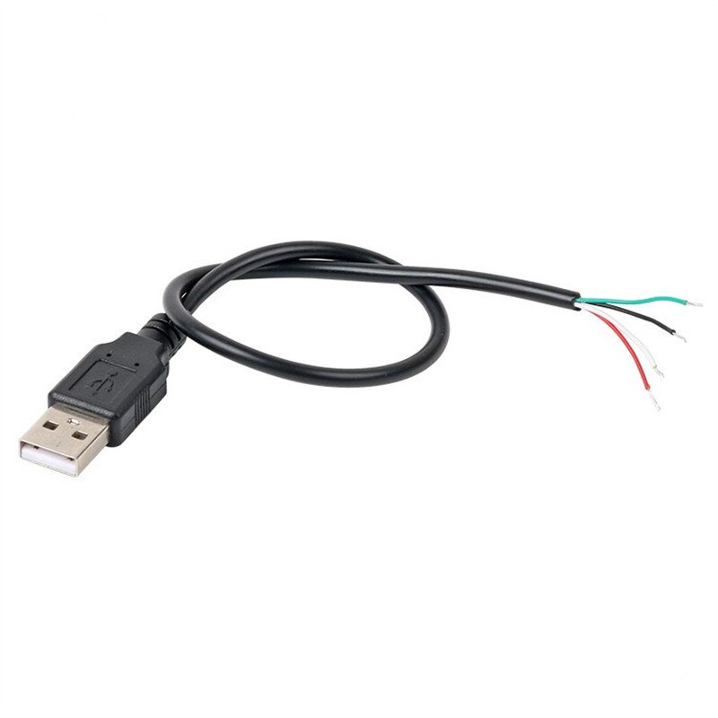 30cm strömförsörjningskabel 2 stift usb 2.0 a hona hane 4 stifts ledningsjack laddare laddningssladd förlängningskontakt själv 5v linje