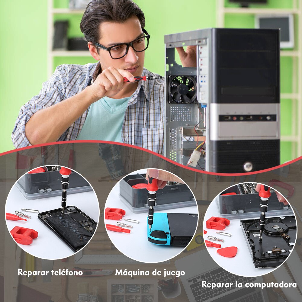 115 in1 Screwdriver Aet Multi-function Screwdriver Set Bit Clock Game Machine Disassembly Tool Torx Hexagon