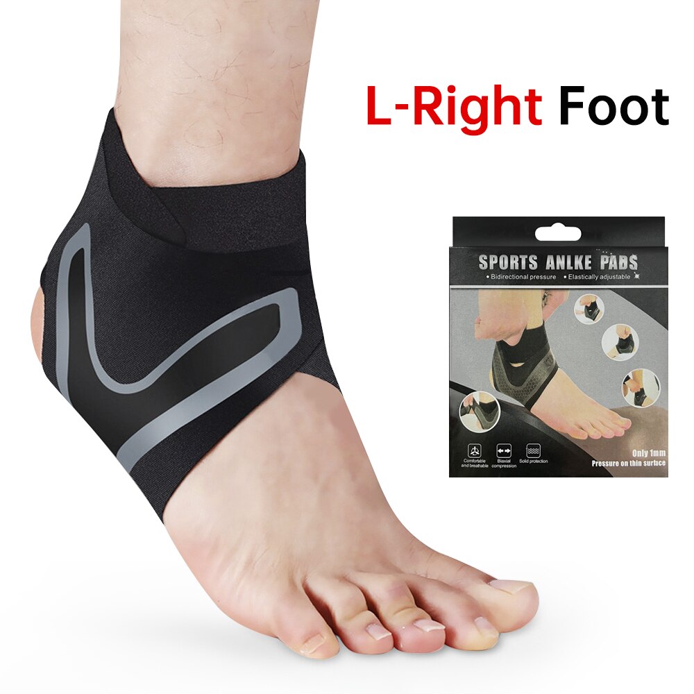 Protective Sport Ankle Support Elastic High Protect Sports Ankle Equipment Safety Running Basketball Ankle Brace Support: L Right