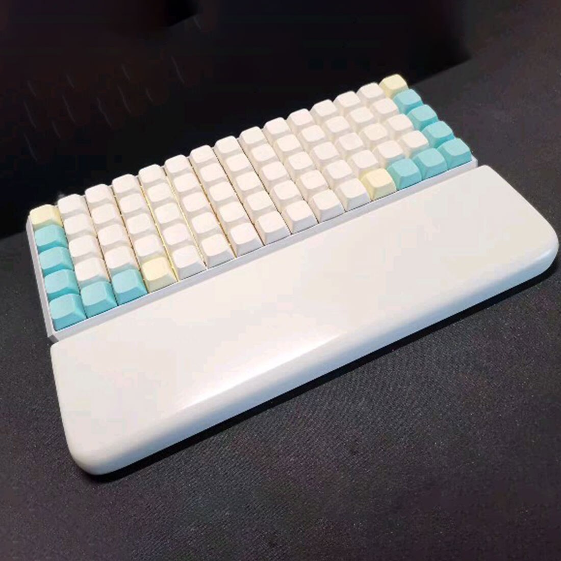 Quartz Stone Hand Rest Gaming Mechanical Keyboard Palm Rest Support 61 87 102 Keys Wrist Rest Pad For Home Office Computer