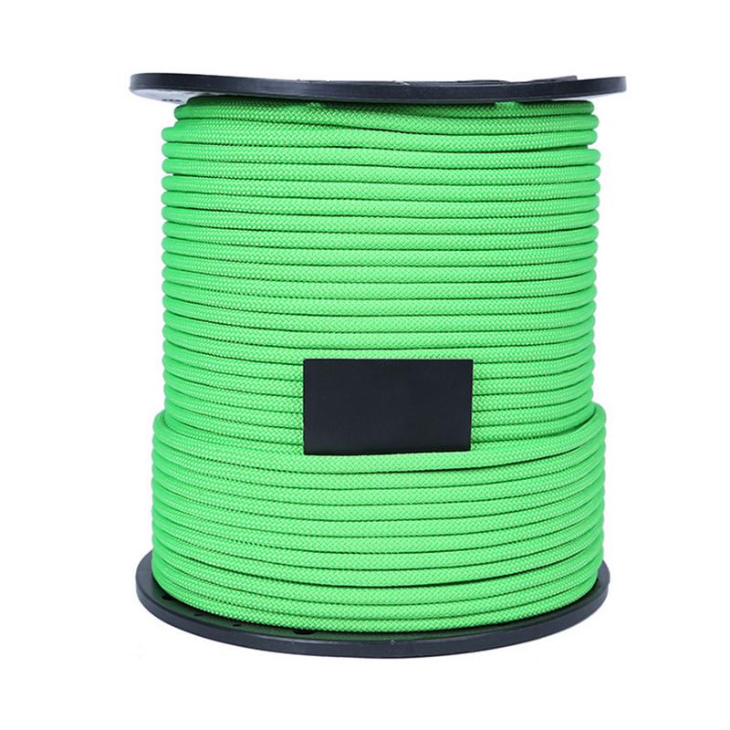 8mm Outdoor Low-Stretch Rope Rescue Rope Climbing Rope Speed Dropping Rope 1m Length