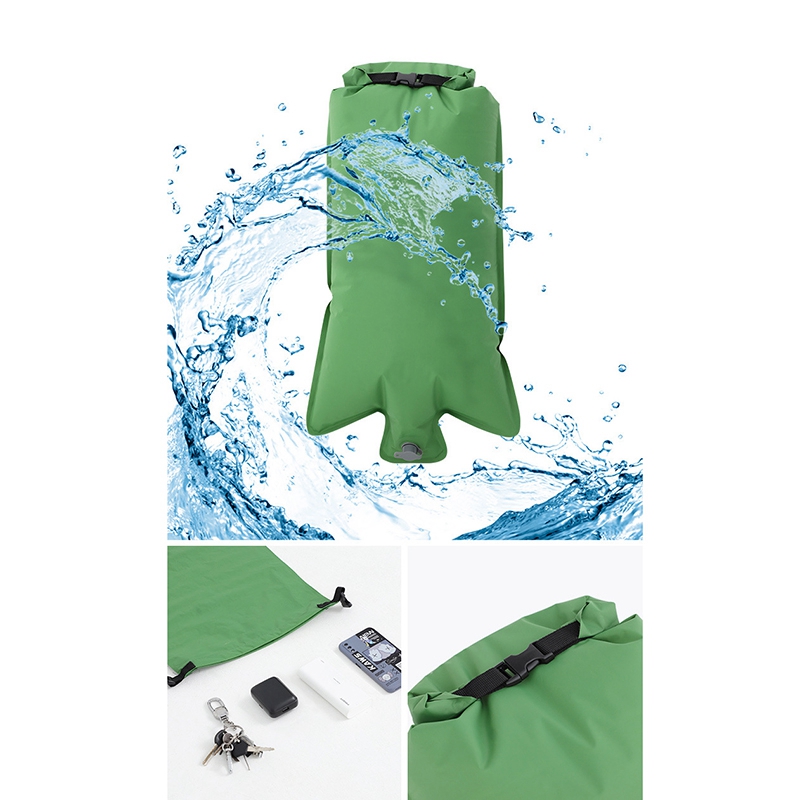 Aufblasbarer schlafsack für camping, zuhause, hof, tragbarer, faltbarer luftsack für isomatten, outdoor-matten, wandern und trekking