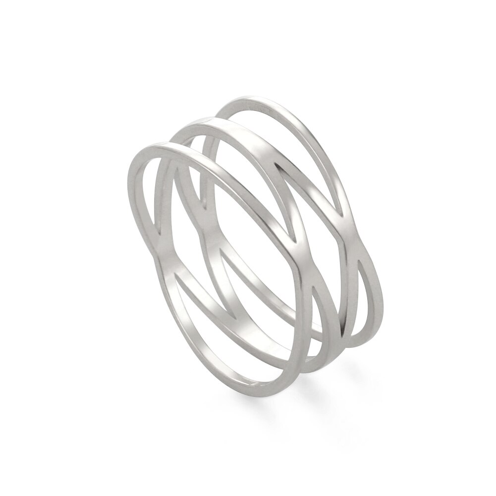Skyrim Rvs Double Cross Ringen Voor Vrouwen Classi... – Grandado