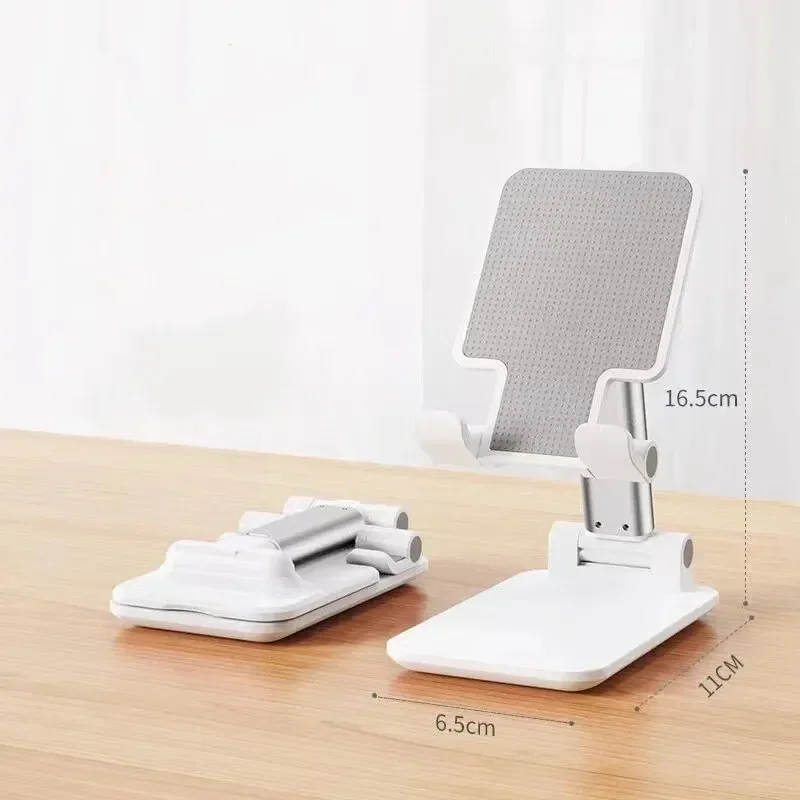 Foldable Mobile Phone Holder Stand Tablet Desk Mount Table Flexible Adjustable Desktop Live Lazy Bracket Support For All Phones: black