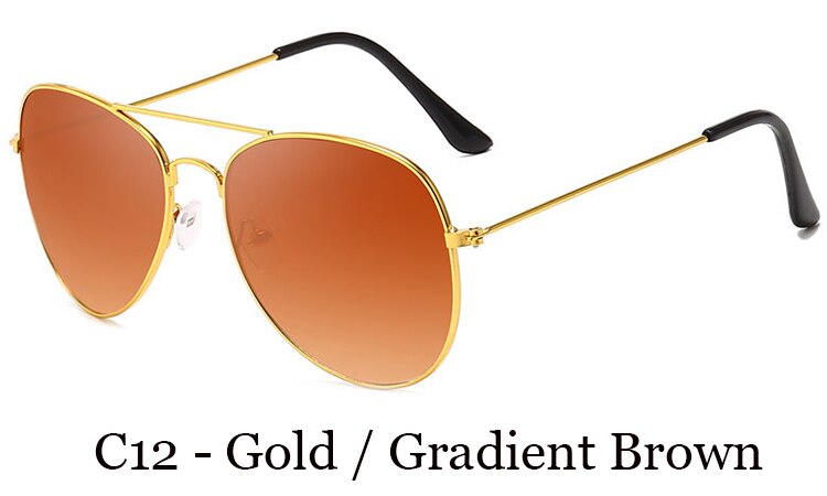 NODARE 3026 Pilot Sunglasses Women/men Classic Brand Aviation Sun glasses Retro Outdoor Driving Oculos De Sol 3025: C12