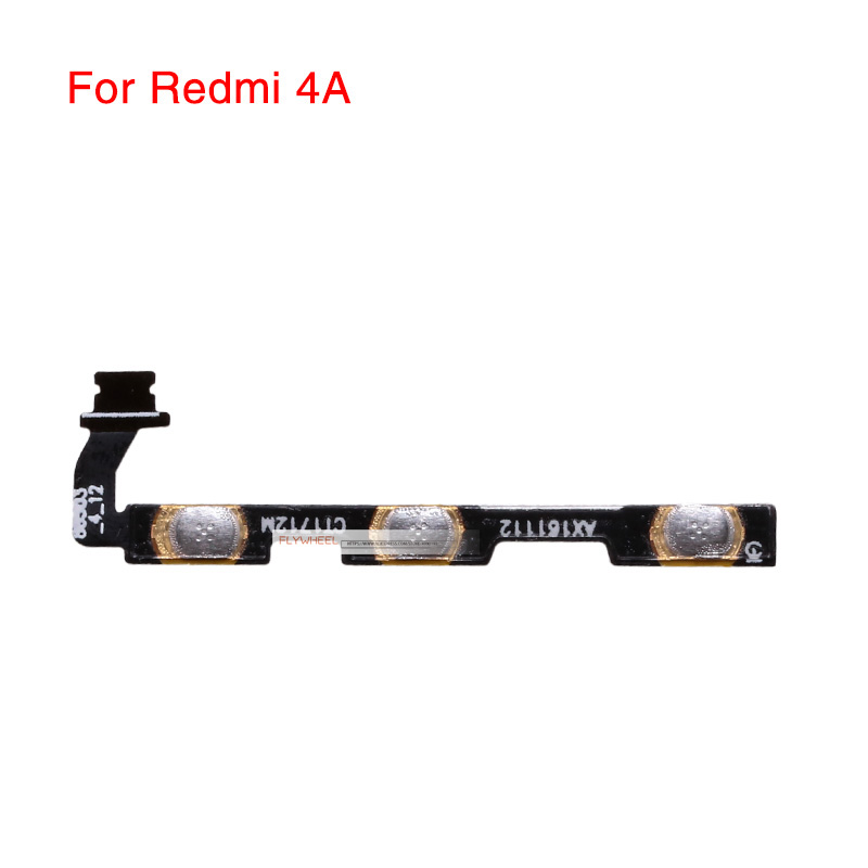 1pcs Power Button Flex Replacement For Xiaomi Redmi S2 3 3X 3S 4A 4X 5A 6A 7 5 Plus Note 5 6 Pro Mute Volume Control Side Switch: For Redmi 4A