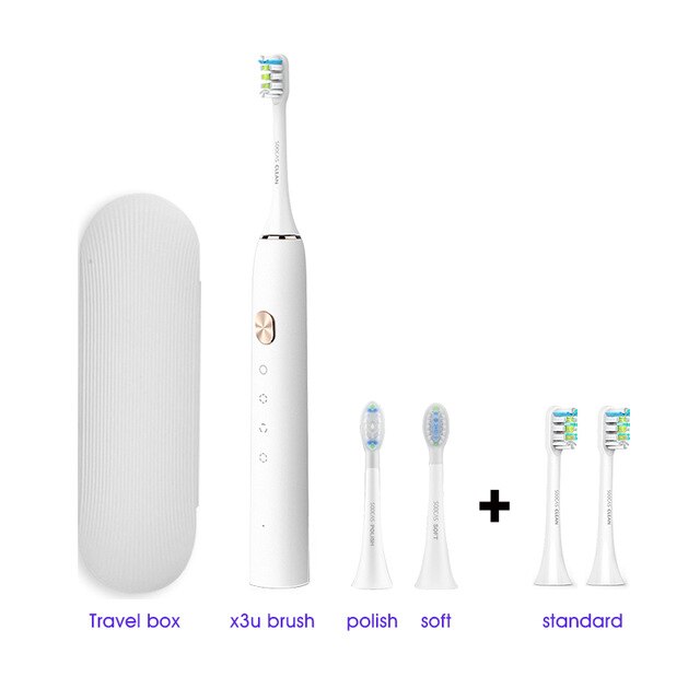 Oryginalna Soocas X3U elektryczna soniczna szczoteczka robić zębów szczotka robić zębów USB akumulator ulepszony dorosły wodoodporny ultradźwiękowy automatyczny 3 kolor