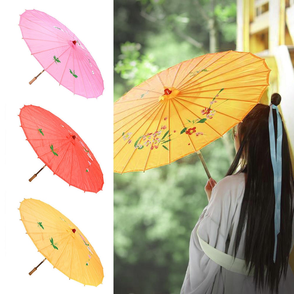 Chinese Umbrella Art Deco Painted Parasol for Wedding Party Oil Paper Umbrella Dance Performance Classical Craft Umbrella