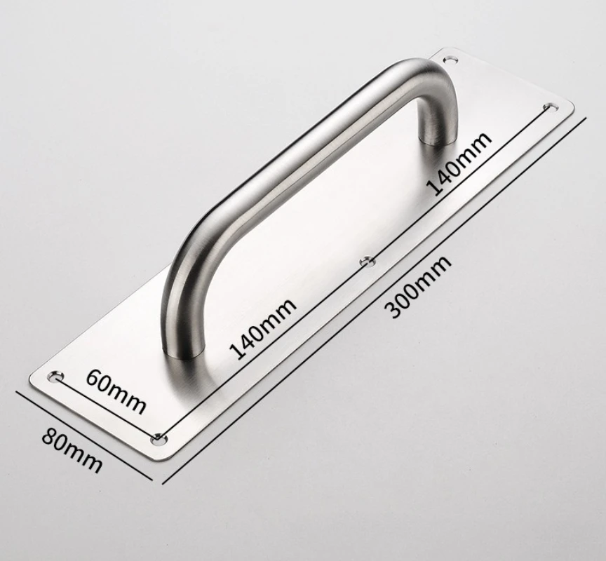 Roestvrij stalen deuren Hardware Handvat Schuifschuur Meubelkast Lade Keukengrepen Trek en duw: Blauw