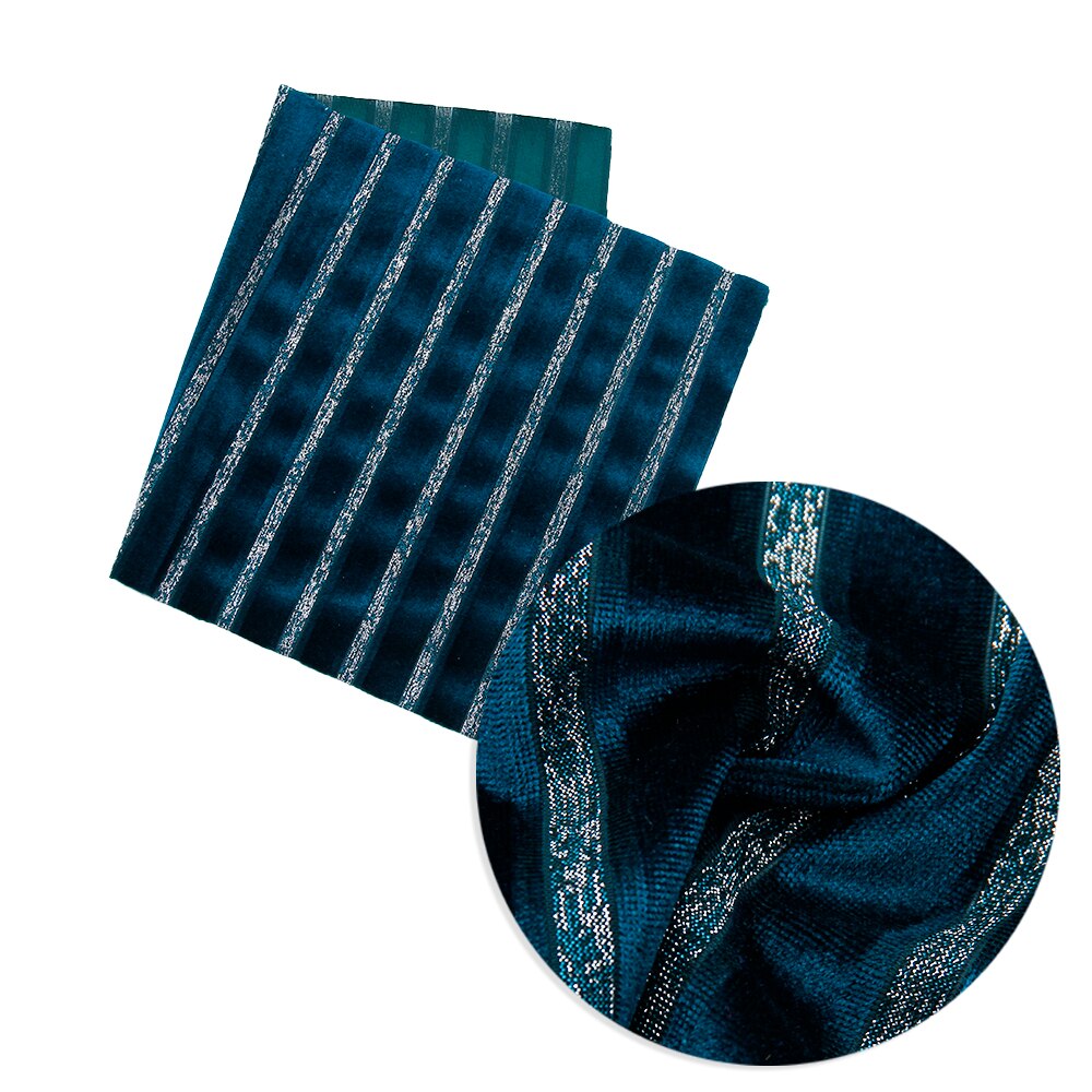 20*34cm stribe patchwork trykt sølv flocking fløjl stof til tissue børn hjemme tekstil til syning af dukketøj ,c10195: 1101498004