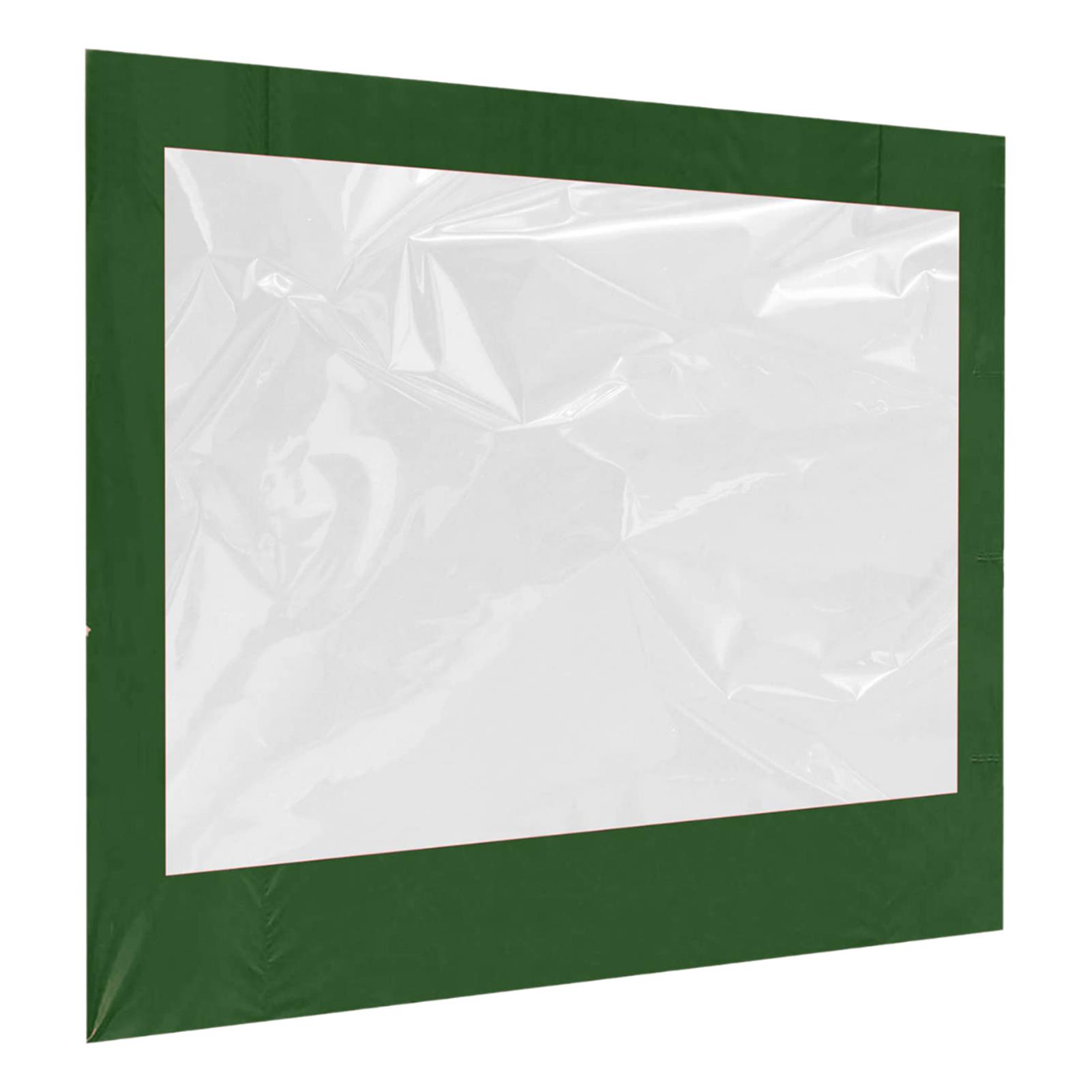 Buitenluifel Vierhoekige opvouwbare tentdoek Schaduw Waterdichte tape met helder venster Alleen één zijde Geen luifel boven- of frame: Bruin