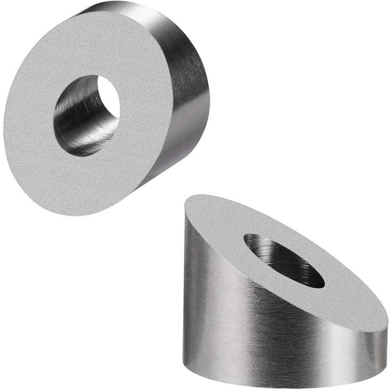Rondelle biseautée en acier inoxydable T316, 1/4 pouces, Angle de 30 degrés, pour câbles de pont et garde-corps de 1/8 à 3/16 pouces, quincaillerie en bois et métal