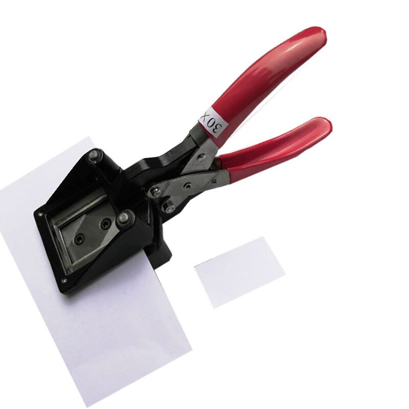 30*40mm id foto punch nøglering billede die cutter håndholdt fotografering pas tang skæreværktøj