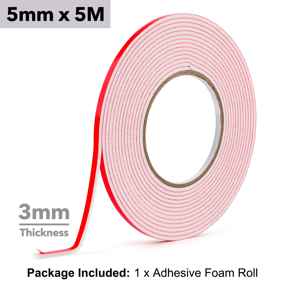 Rollo de espuma adhesiva de doble cara de 131 pies, cinta de espuma 3D Stciky para tarjetas Shaker, fotos, cartulina, página de planificador, decoración del hogar, fabricación de tarjetas: Borgoña
