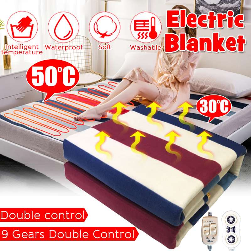 Double couverture électrique simple 220V couverture chauffante électrique lit plus couverture chauffante électrique Thermostat chauffage rapide coussin chauffant