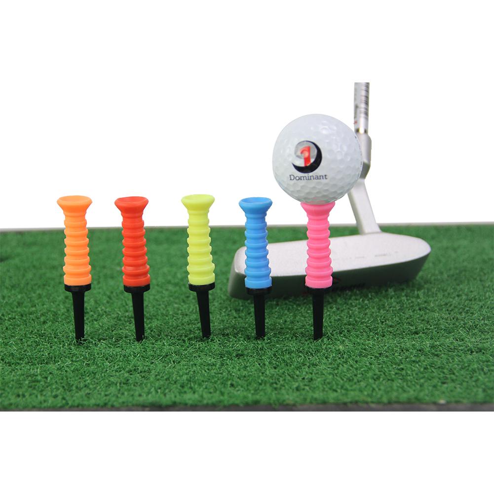 3pcs 83*47mm Golf Tee Outdoor Elastic Driving Range Mini Practical Training Mixed Size Practice Mat Sport Rubber Ball Accessori
