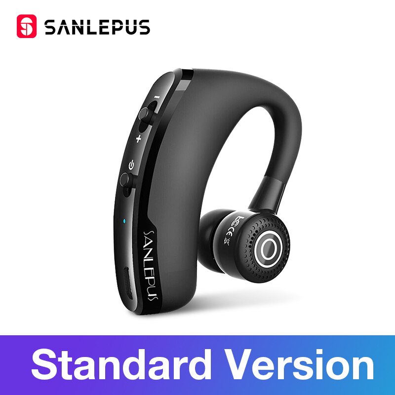 Sanlepus Bluetooth Oortelefoon Draadloze Hoofdtelefoon Handsfree Headset Oordopjes Met Hd Microfoon Voor Telefoon Iphone Xiaomi Over Ear: Standard