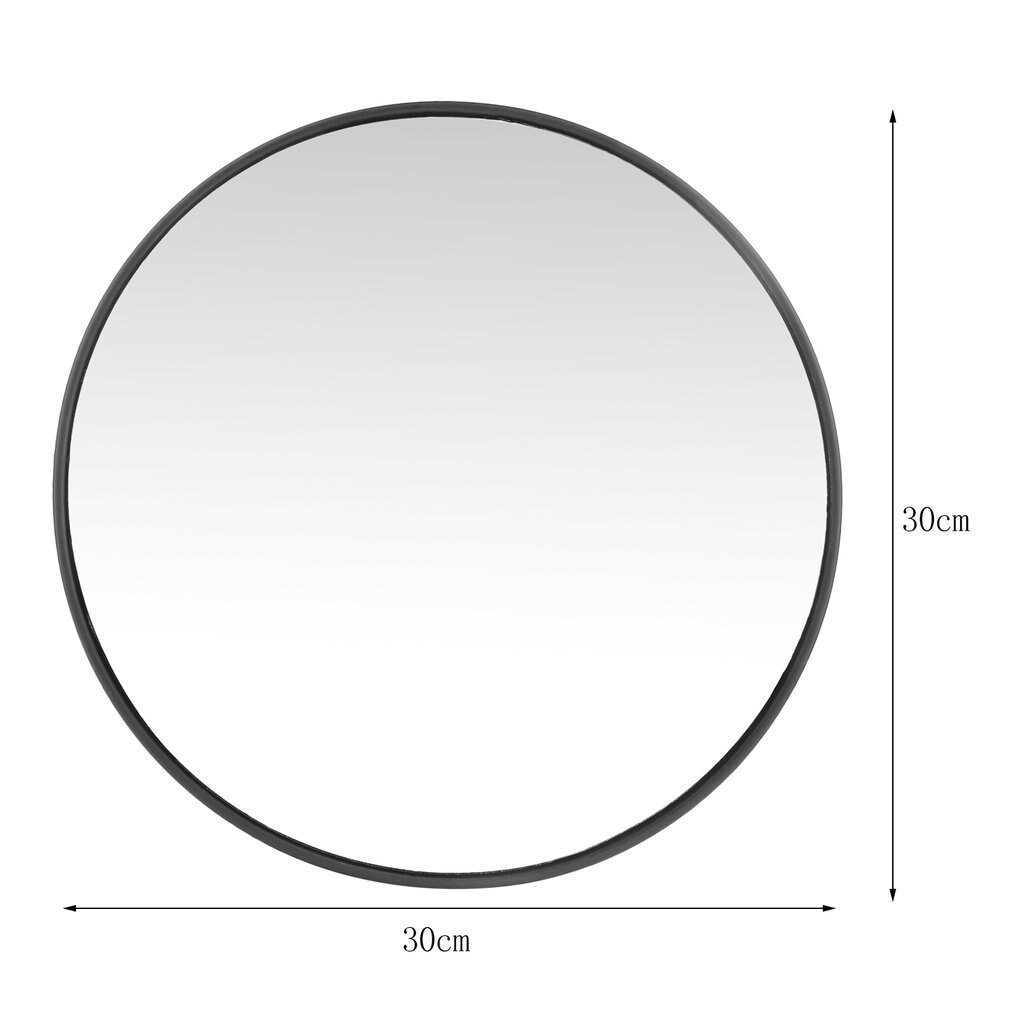 30cm Diameter Road Traffic Convex Mirror Vandal Resistance Wide-Angle Mirror Underground Garage Reversing Looking Glass