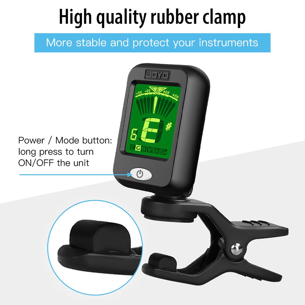 JOYO JT-09 Guitar Tuner Digital Digital Clip-On Electronic Tuner Guitar Bass Violin Ukulele Acoustic Guitar Parts & Accessories