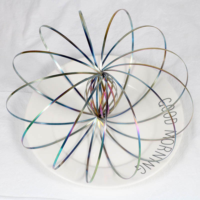 Toroflux intelligent Flowtoys inductifs anneau de débit extérieur incroyable Toroflux Torofluxus Flowtoys Flowrings inductif antistress: WHITE