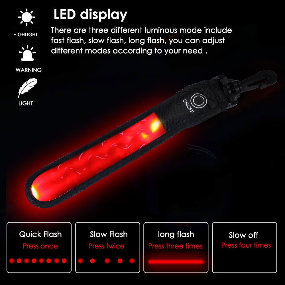 LED Reflective Night Sports Light Arm Armband Strap Safety Belt For Running Cycling Hand Strap Wristband Wrist Bracelets