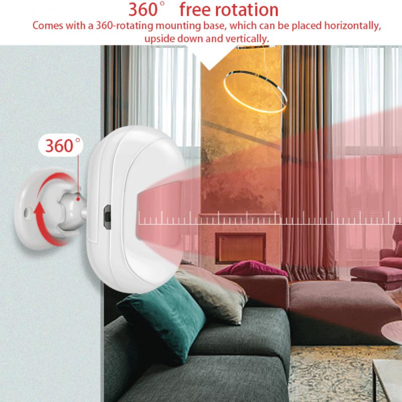 Aubess Tuya Zigbee Bewegingssensor Mini Pir Detector Smart Leven App Remote Alarm Werken Met Alexa Smart Home Batterij Inbegrepen