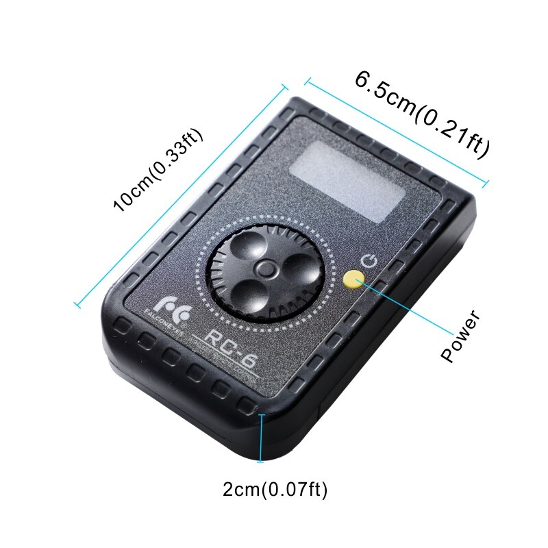 Falcon Eyes Remote Control RC-6 Rotary Control For Led Photo Camera Video RX-12TD RX-18TD & SO-28TD/48TD/68TD Soft Light