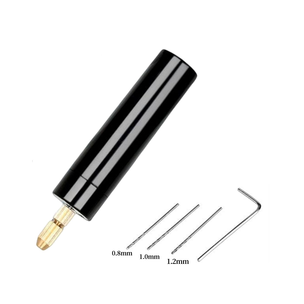 Handheld Mini Electric Drill DIY Electric USB Electric Drill Tools For Epoxy Resin Jewelry Making Wood Craft Engraving Pen Tool: black
