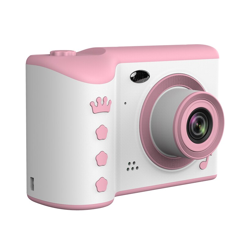 Kinderen Camera 2.8 "Ips Scherm Oogbescherming Hd Touch Screen Digitale Dual Lens 18MP Camera Voor Kinderen Kinderen verjaardag: pink / Add 16G Memory Card